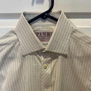 Thomas PINK Jermyn Street (London) Men's off white Striped Shirt